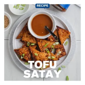 Vegan tofu satay quick recipe trouble and spice sambal funky vegan