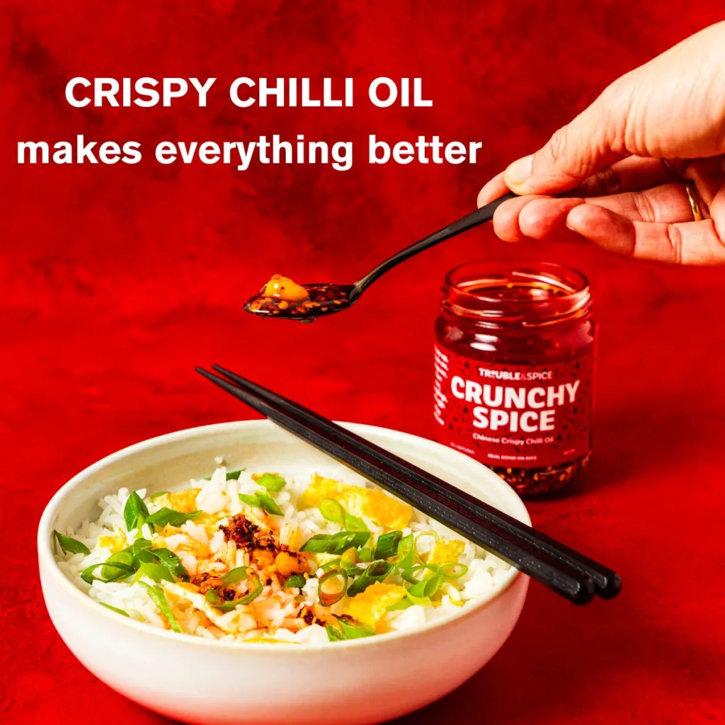 Crispy Chilli oil trouble and spice crunchy spice