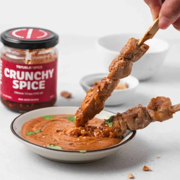 Crunchy Spice satay trouble and spice crispy chilli oil chiliolie