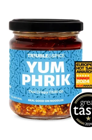 Thai Crispy chilli oil yum phrik trouble and spice