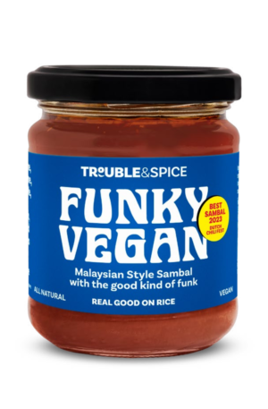 Funky Vegan Trouble and Spice Sambal Malaysian sambal